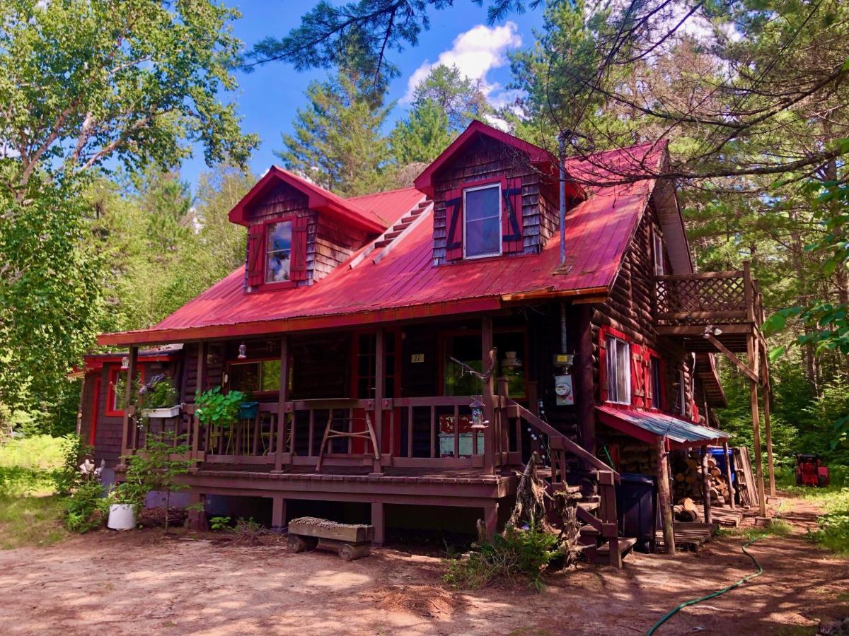 Chalet En Bois Rond Mauricie Saint-Alexis-des-Monts Eksteriør billede