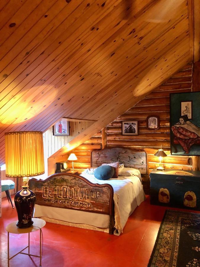 Chalet En Bois Rond Mauricie Saint-Alexis-des-Monts Eksteriør billede
