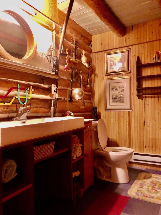 Chalet En Bois Rond Mauricie Saint-Alexis-des-Monts Eksteriør billede