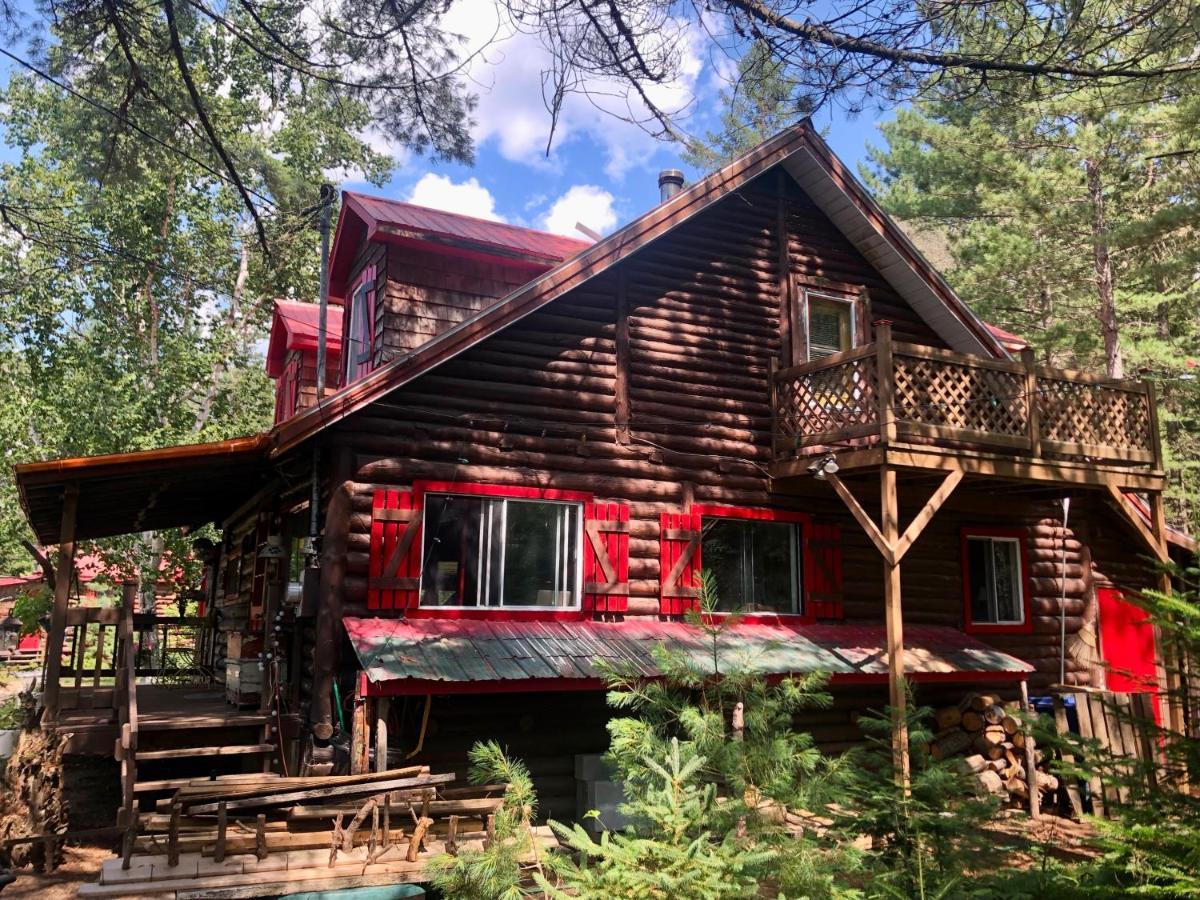 Chalet En Bois Rond Mauricie Saint-Alexis-des-Monts Eksteriør billede